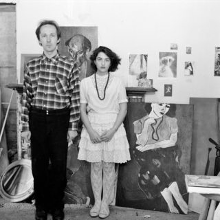 Self portrait with John Money, Painter, 1986