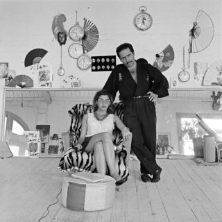 Self portrait with Sam Angelico, Magician, 1987
